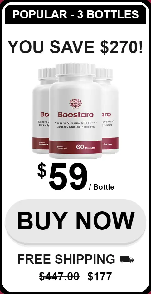 Boostaro 3 bottle price